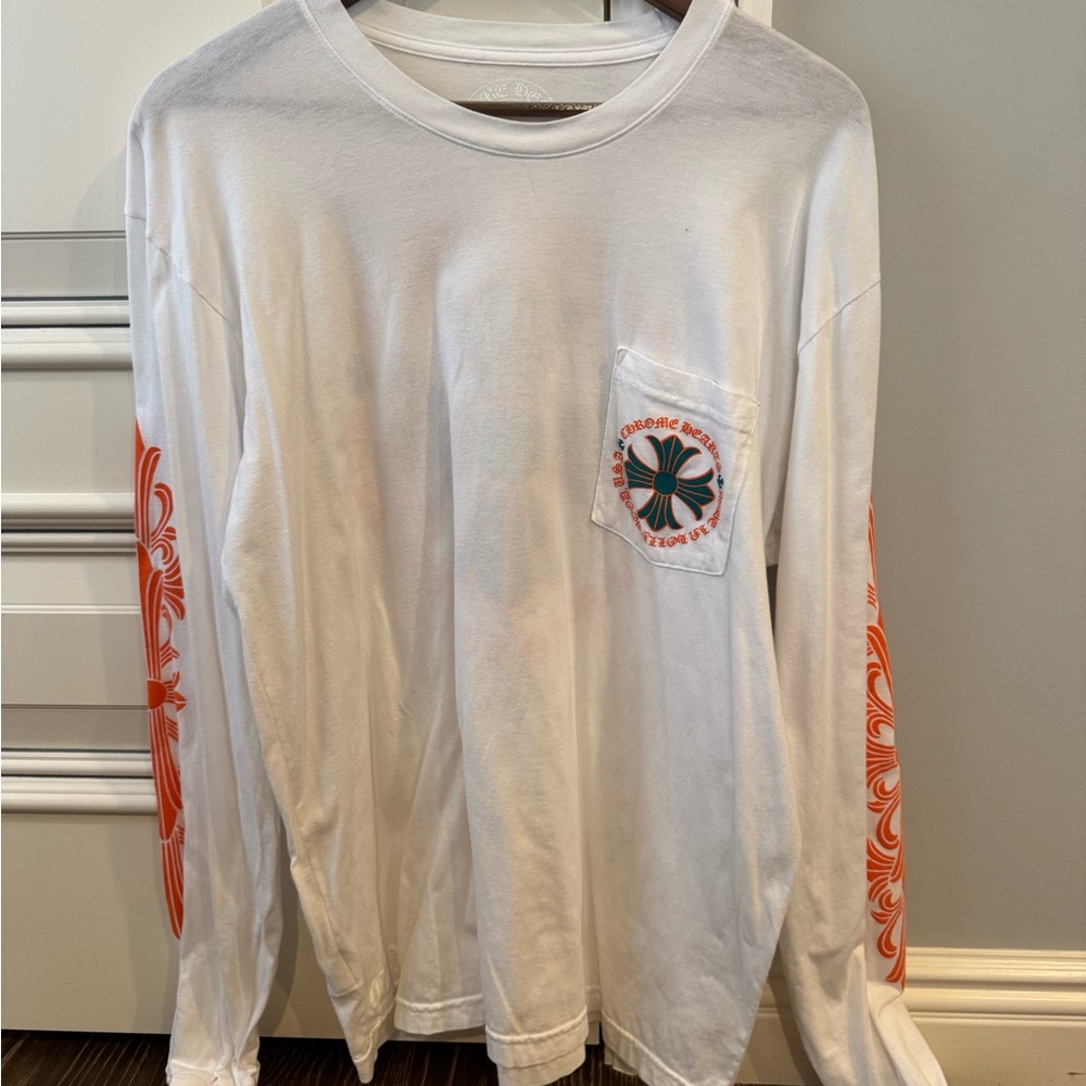 WHITE CHROME HEARTS LONGSLEEVE